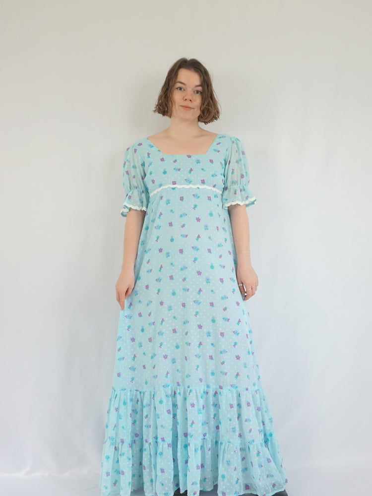 Berketex Tiered Floral Prairie Dress - S