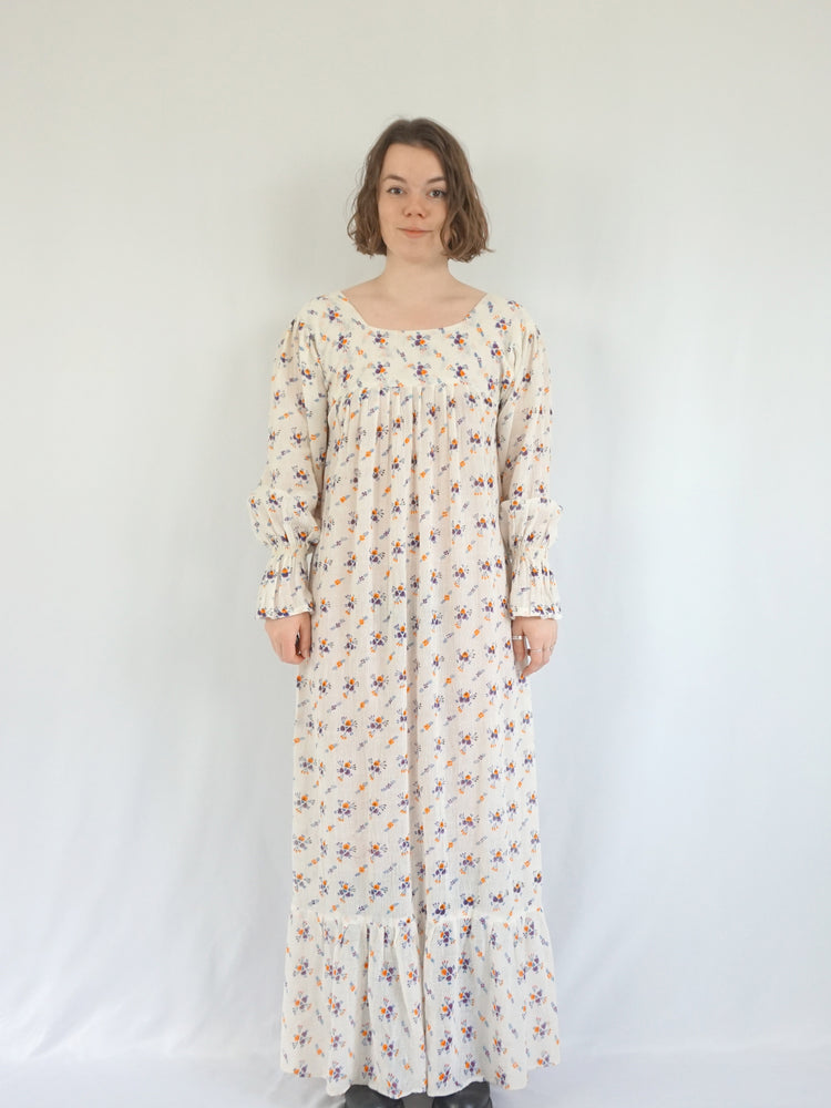 Indian Cotton Cheesecloth Dress - S