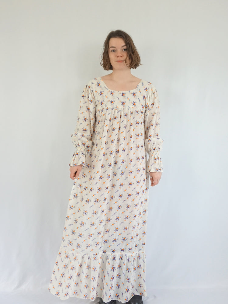 Indian Cotton Cheesecloth Dress - S