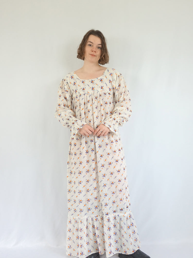 Indian Cotton Cheesecloth Dress - S