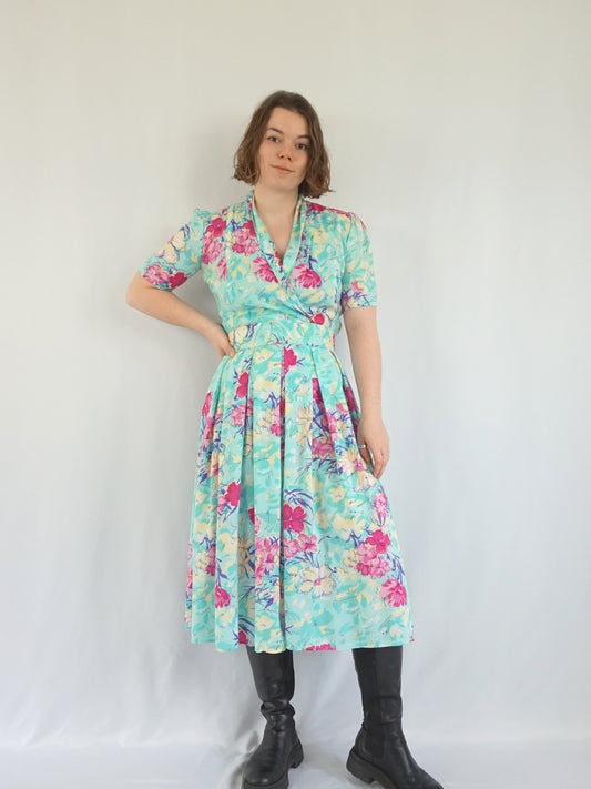 Vivien Smith Floral Dress - M