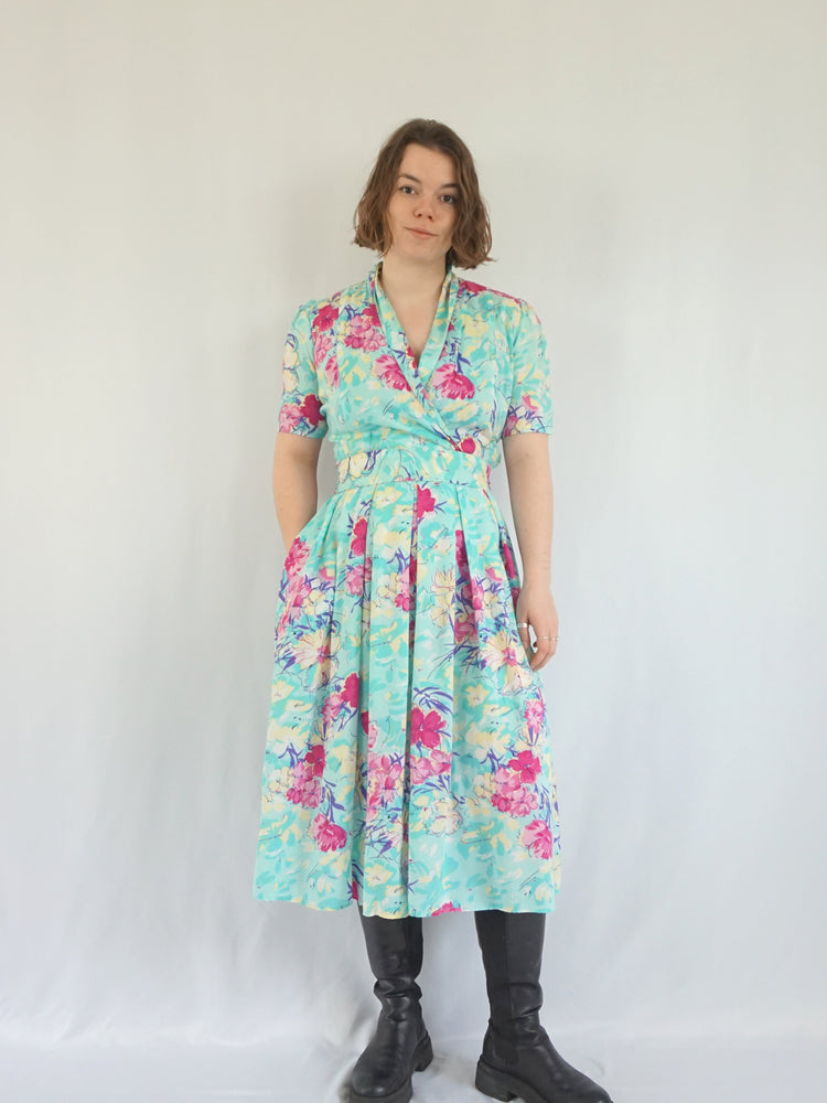 Vivien Smith Floral Dress - M