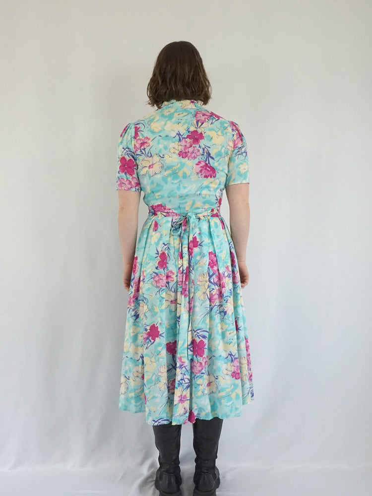 Vivien Smith Floral Dress - M