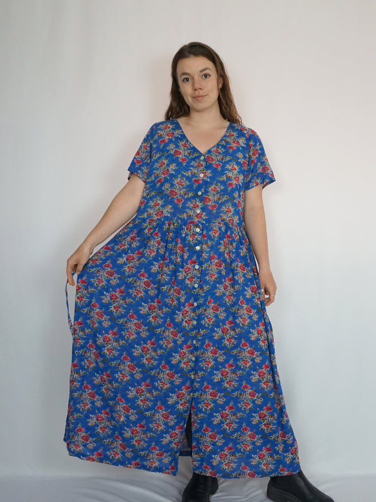 St Michael Casual Floral Dress - XL