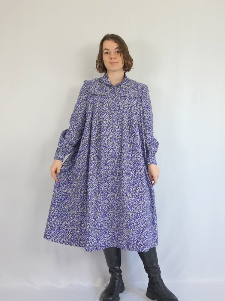 Laura Ashley Purple Smock Dress - M