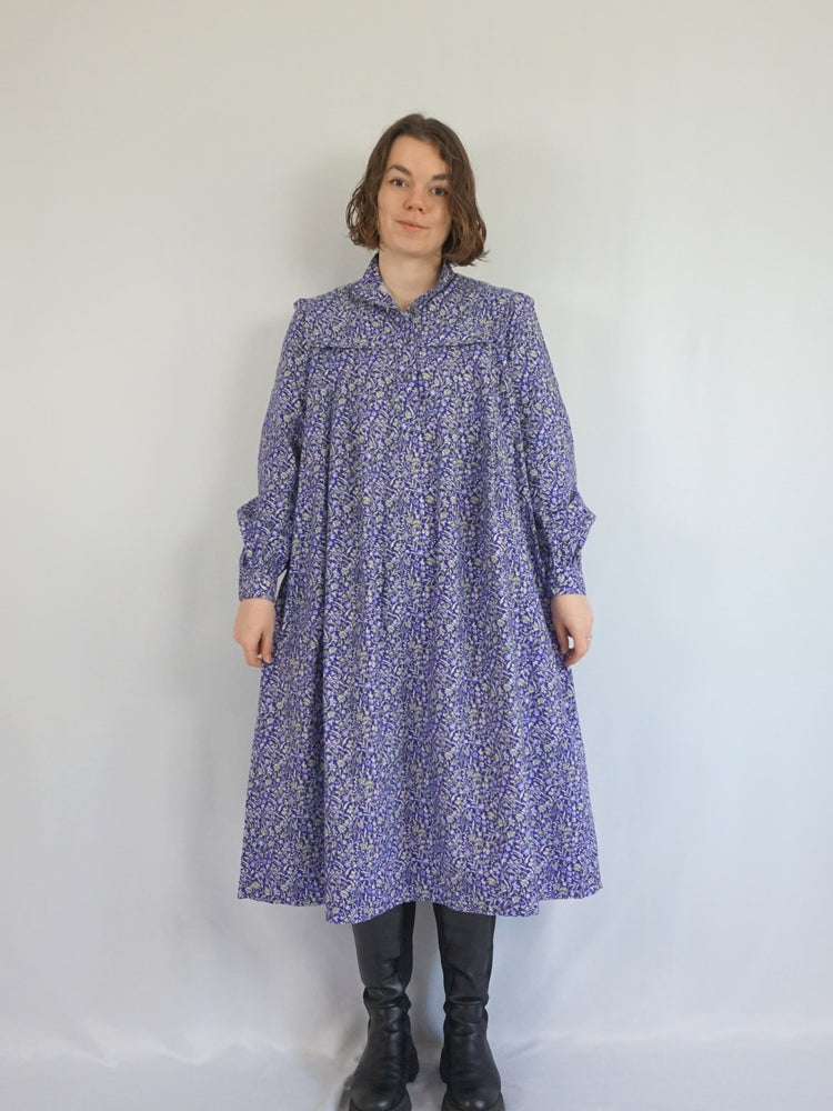 Laura Ashley Purple Smock Dress - M