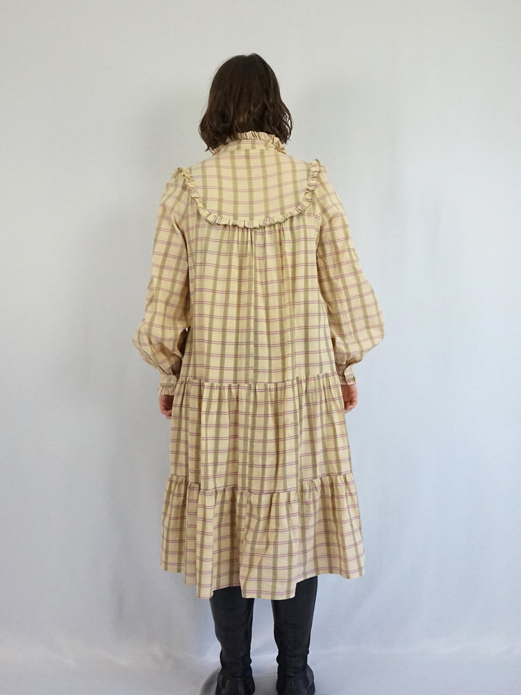 Laura Ashley Checkered Smock Dress - M/L