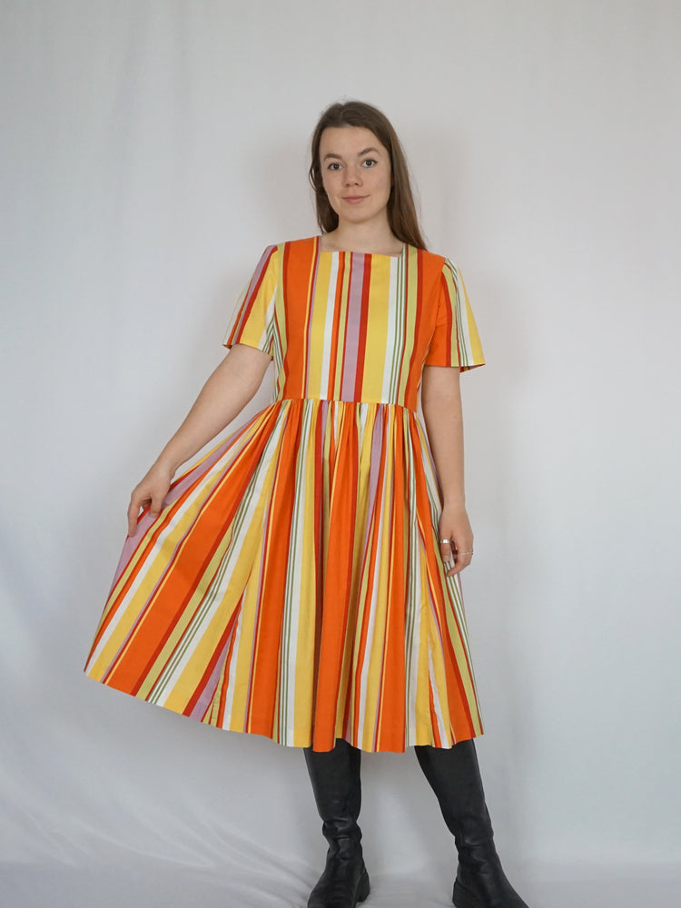 Handmade Laura Ashley Striped Dress - M