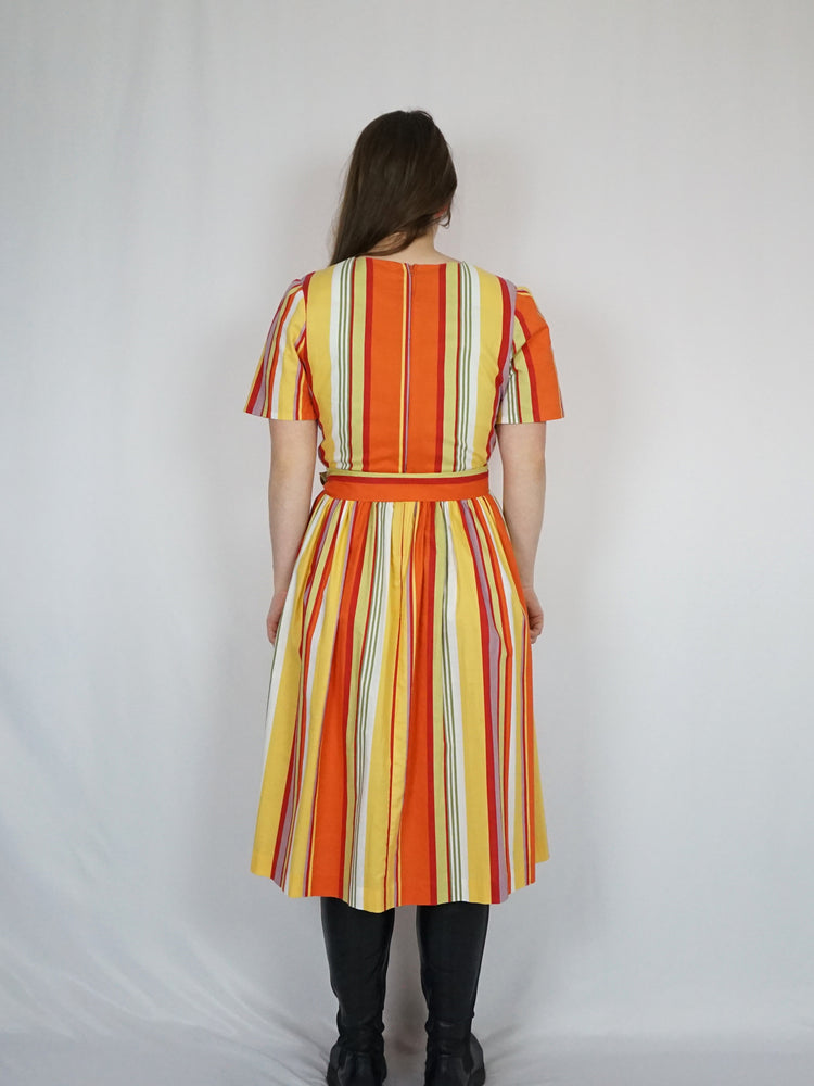 Handmade Laura Ashley Striped Dress - M