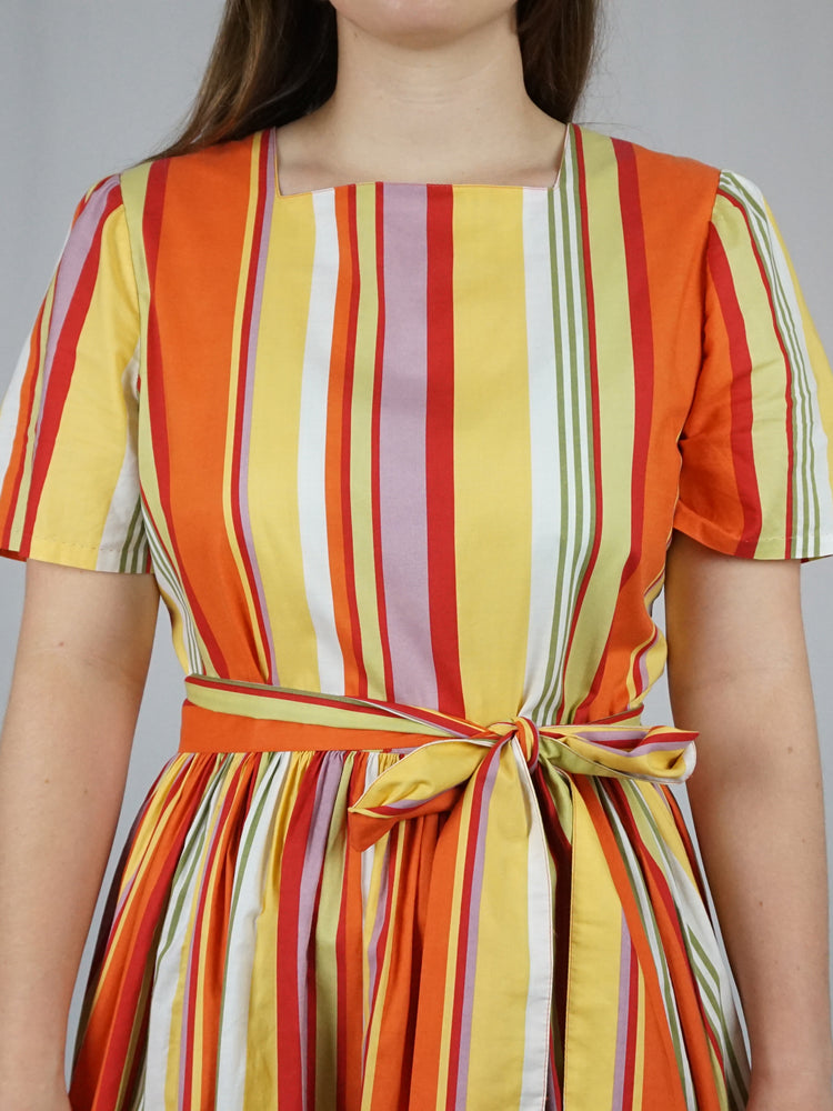 Handmade Laura Ashley Striped Dress - M