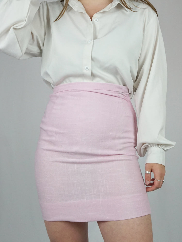 Baby Pink Skirt Suit - XS