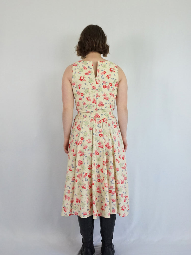 Laura Ashley Floral Belted Dress - S