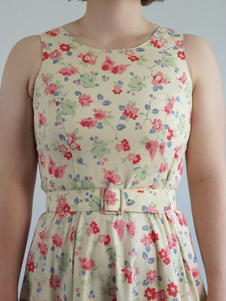 Laura Ashley Floral Belted Dress - S