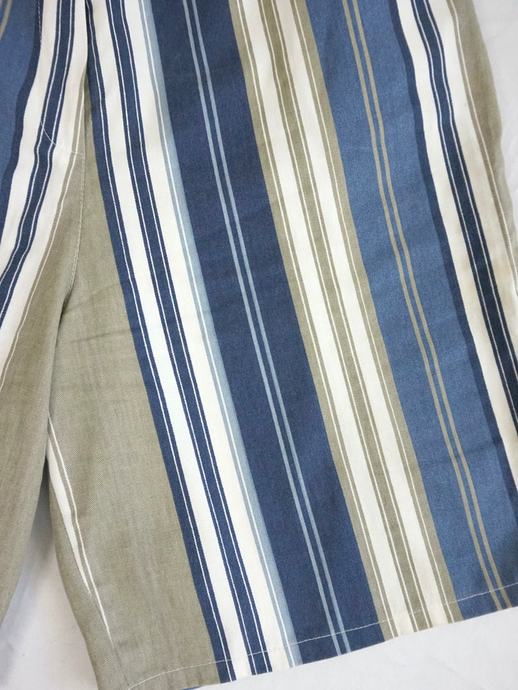 Blue & White Striped Shorts - 36"