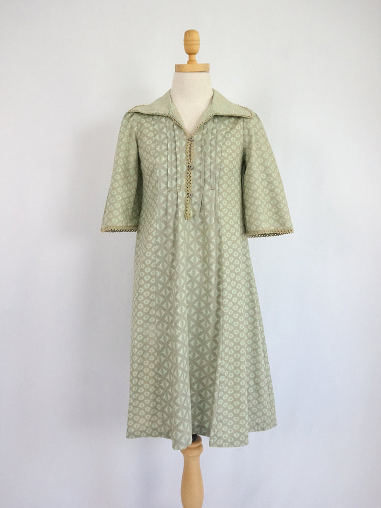 Samuel Sherman Green Smock Dress - XS