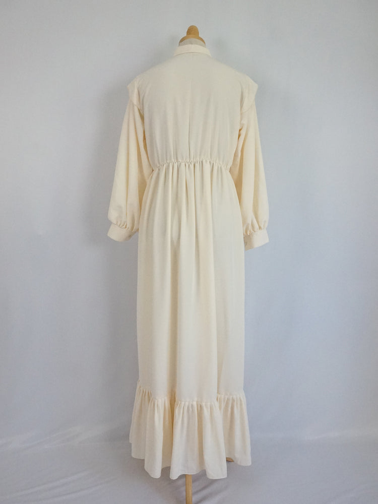 White Floaty Prairie Dress - XS