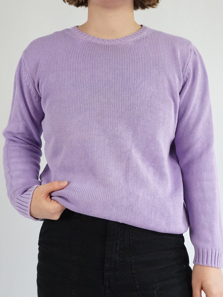 Lilac Cotton Jumper - M