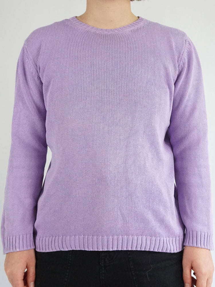 Lilac Cotton Jumper - M