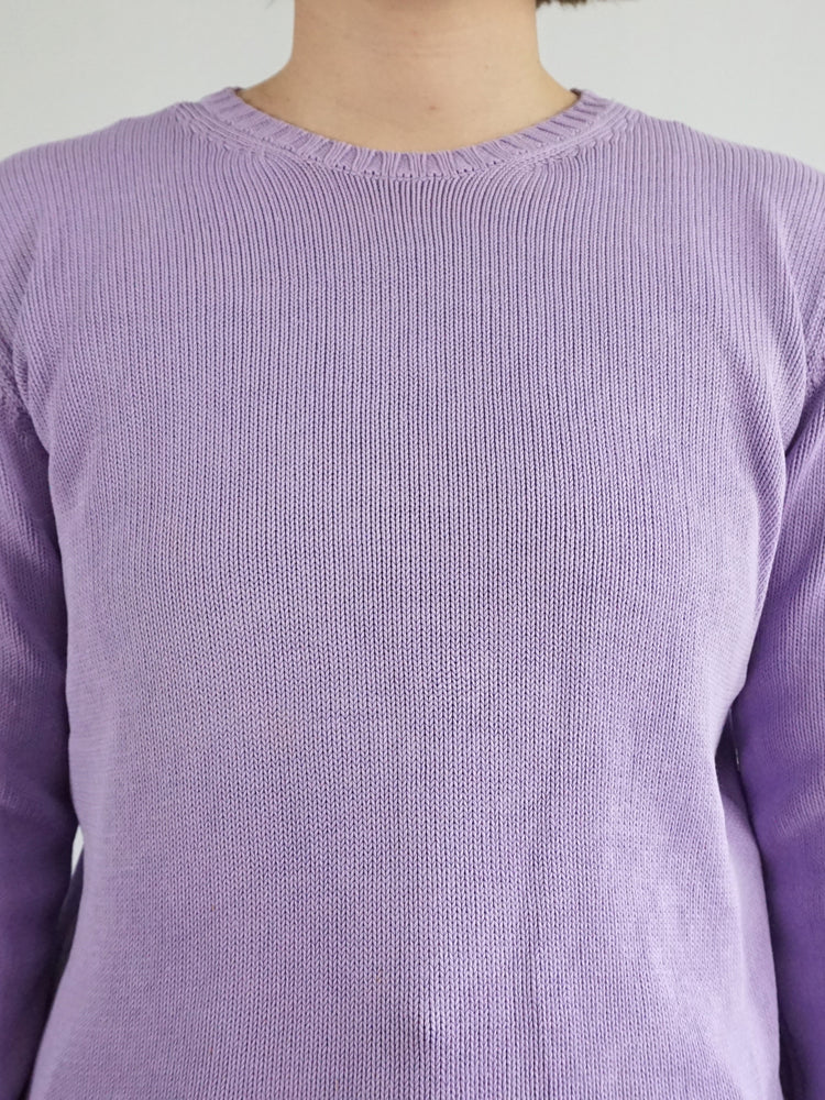 Lilac Cotton Jumper - M