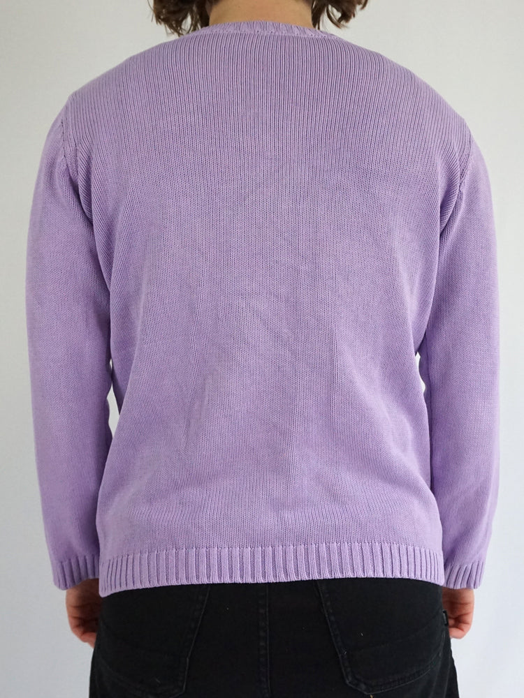 Lilac Cotton Jumper - M