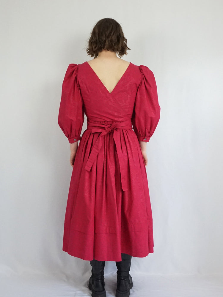 Dark Pink Laura Ashley Dress - M