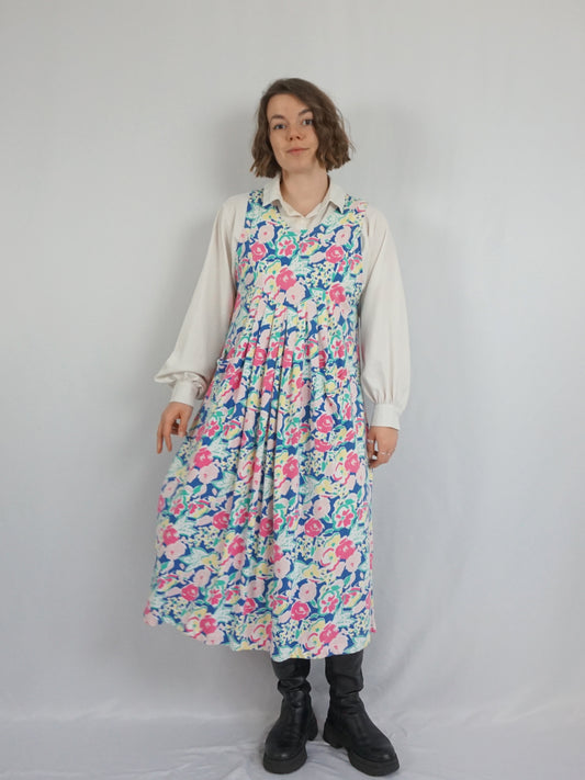 Laura Ashley Casual Floral Jersey Dress - M