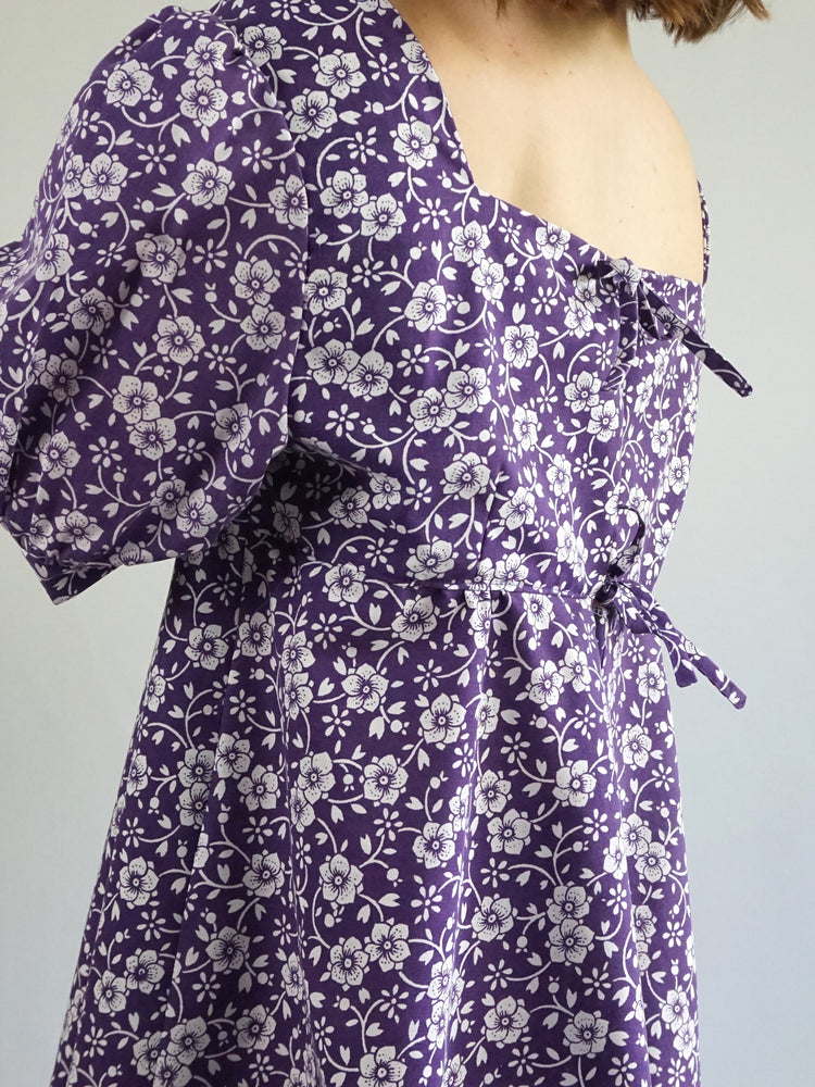 Re-made Purple Skater Dress - XXL