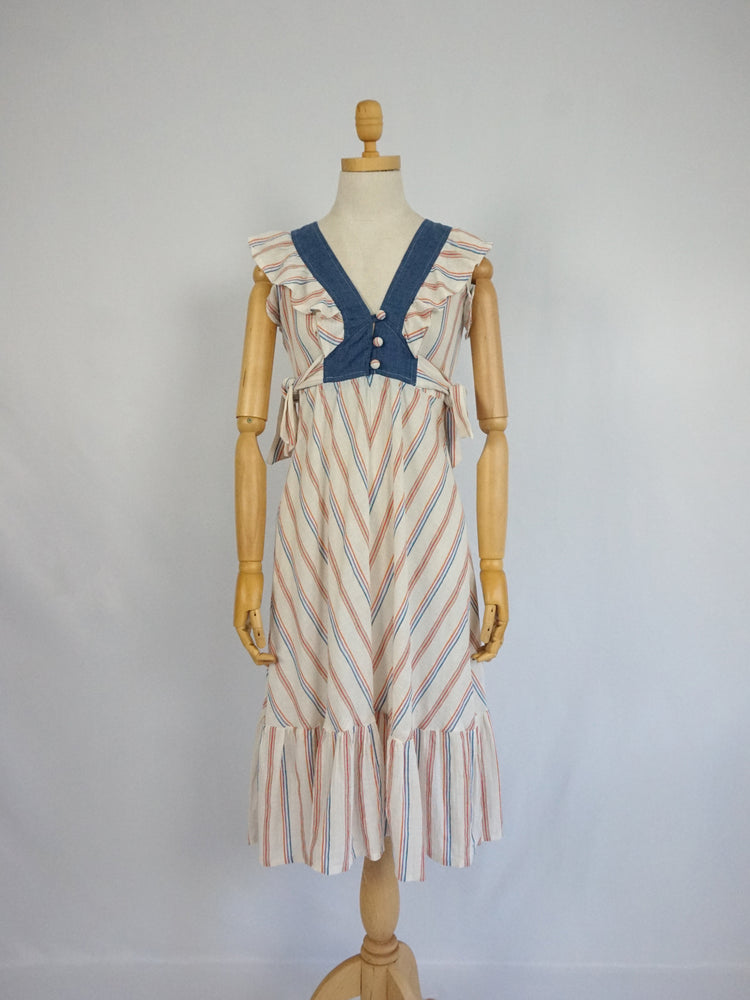 Earlybird Chevron Print Sundress - XS