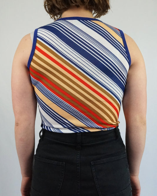 Multicolour Striped Vest Top - S