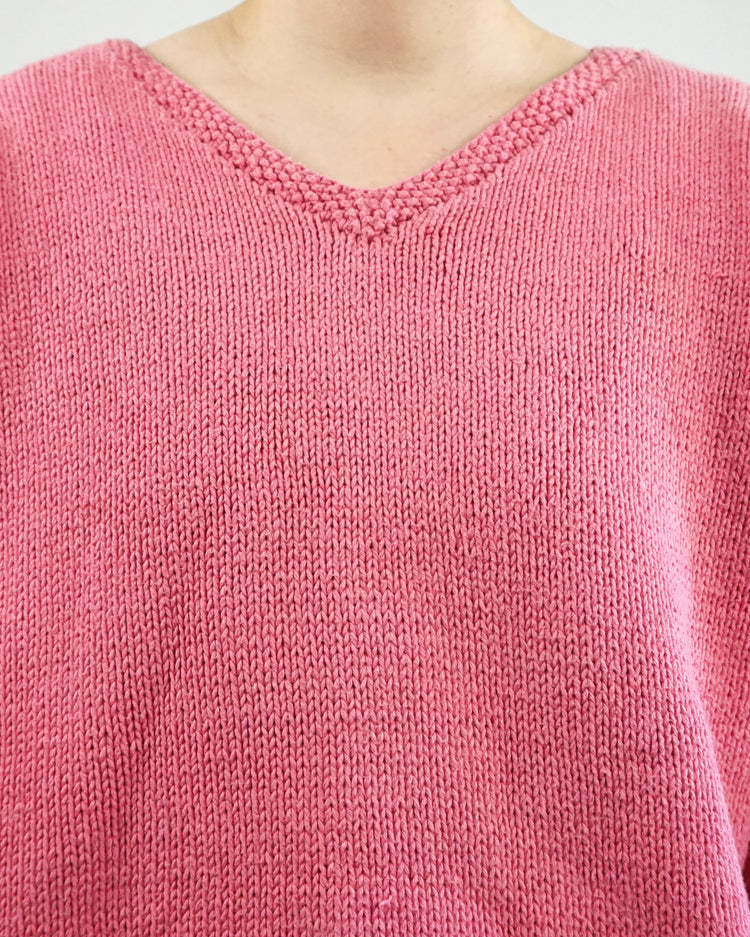 Pink Pachamama Cotton Jumper - L