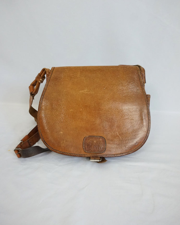 Brown Tooled Leather Bag