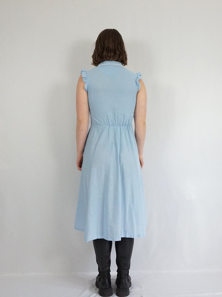 Light Blue Midi Dress - S