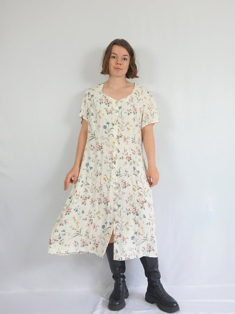 St Michael Floral Casual Dress - XL