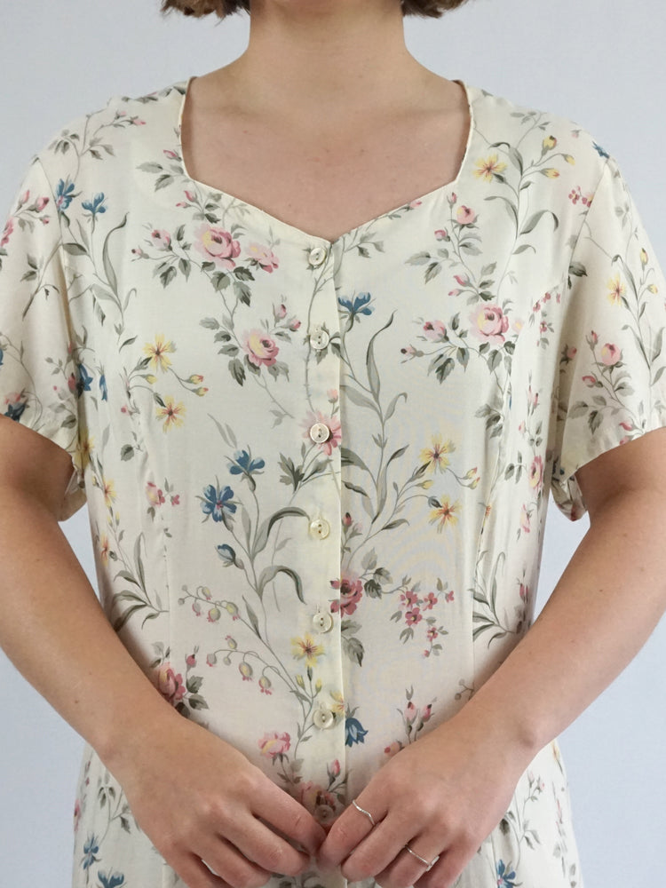 St Michael Floral Casual Dress - XL