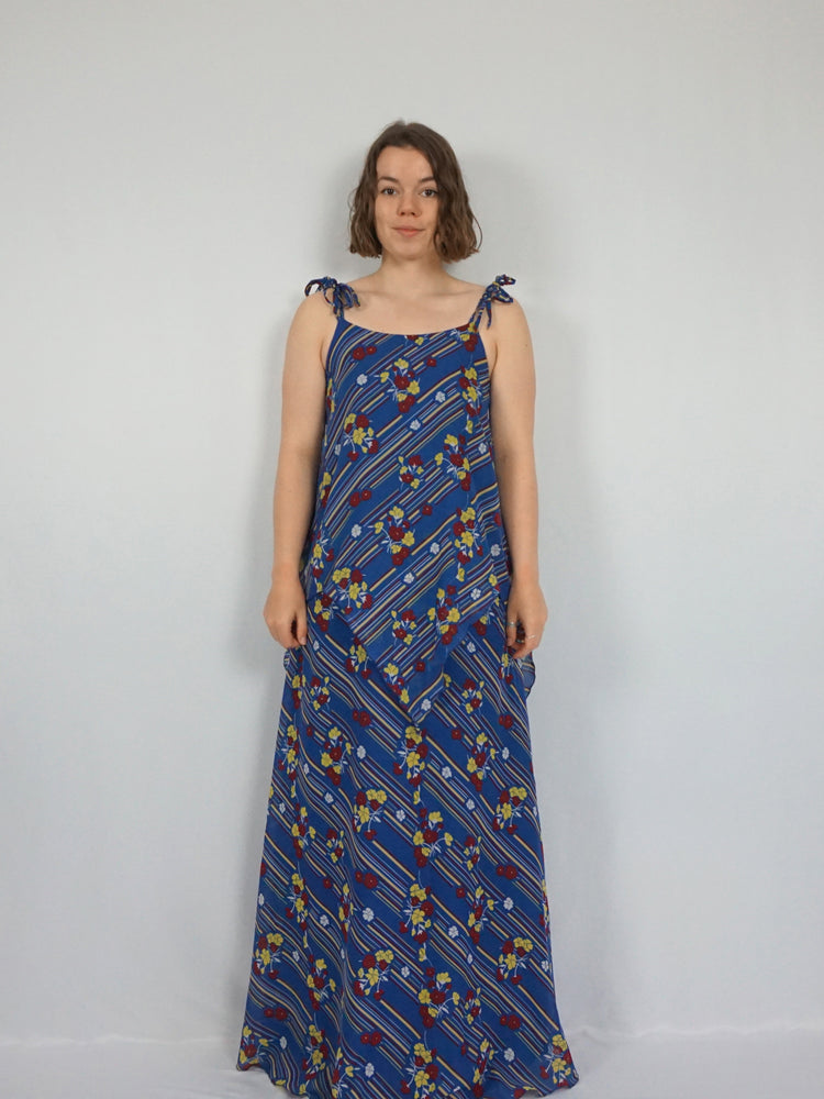 Floral Layered Maxi Dress - S