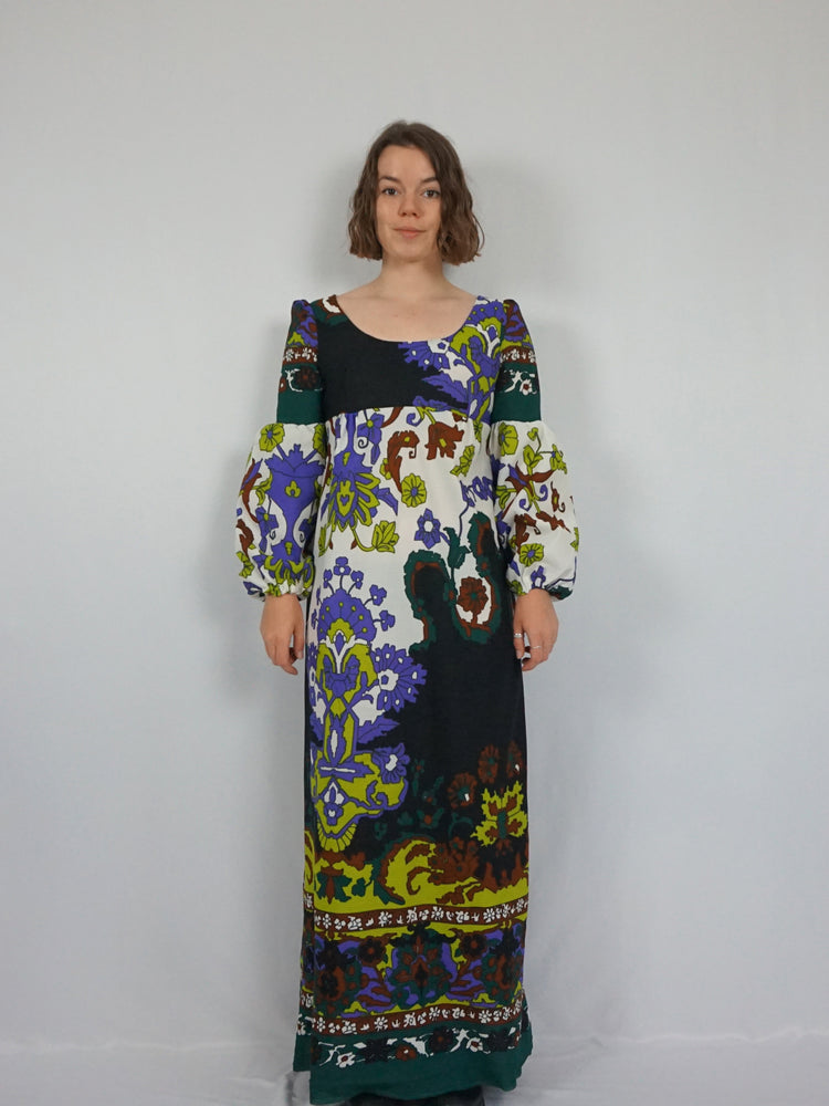 Funky Patterned Psychedelic Dress - S