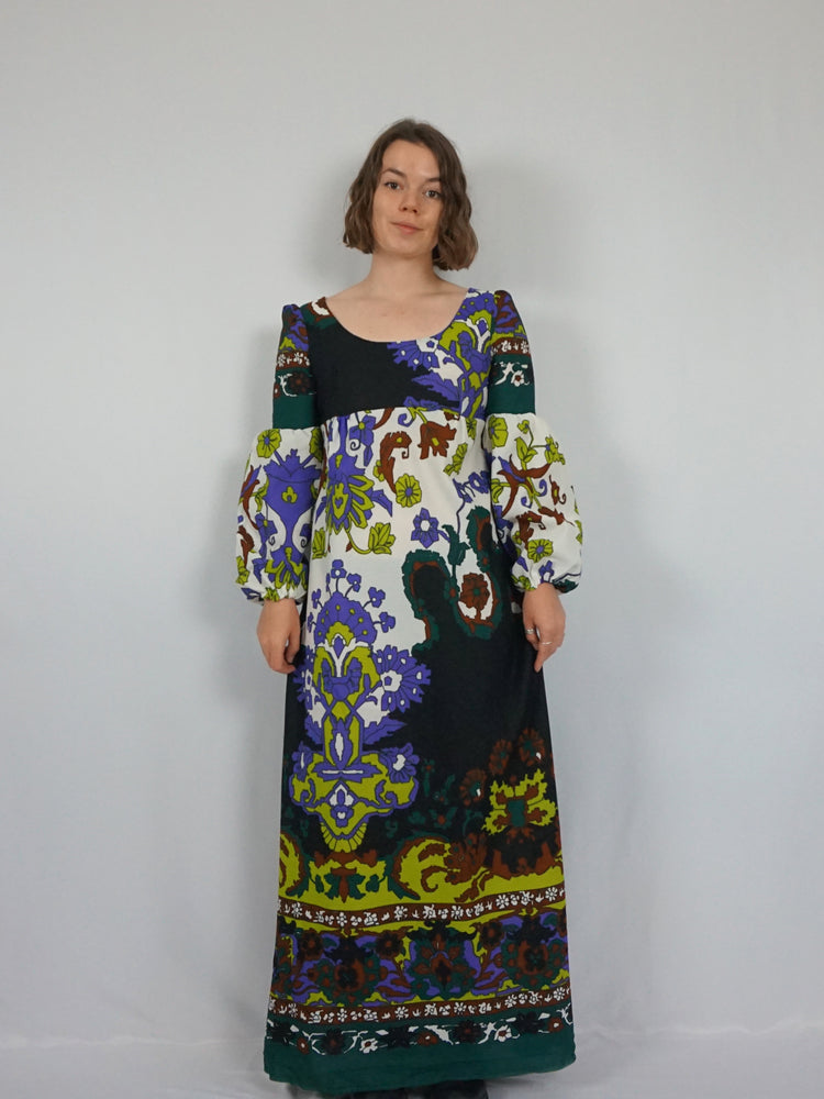 Funky Patterned Psychedelic Dress - S