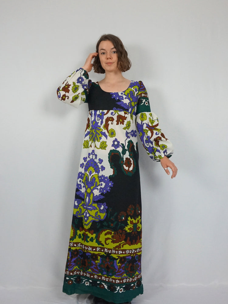 Funky Patterned Psychedelic Dress - S