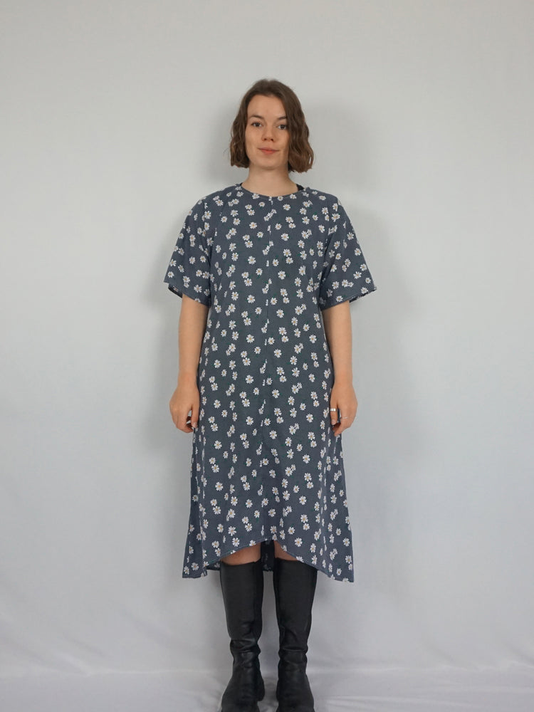 Daisy Print Cotton Dress - XL