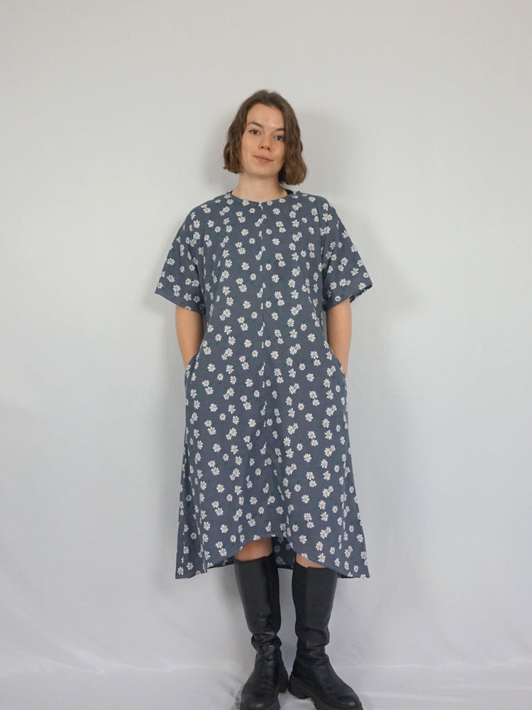 Daisy Print Cotton Dress - XL