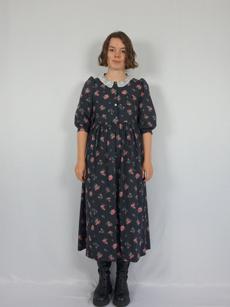 Laura Ashley Side Tie Floral Dress - S