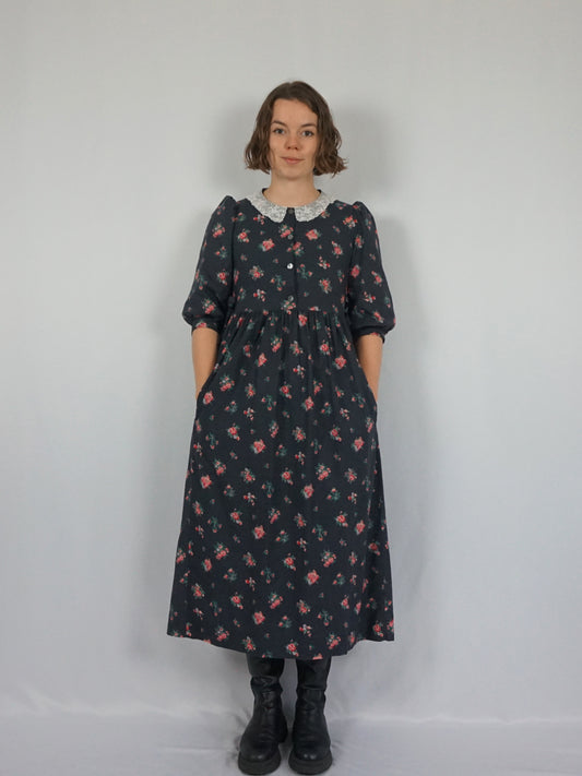 Laura Ashley Side Tie Floral Dress - S