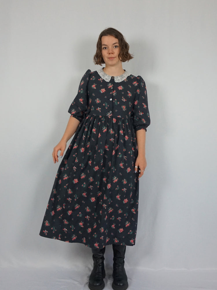 Laura Ashley Side Tie Floral Dress - S