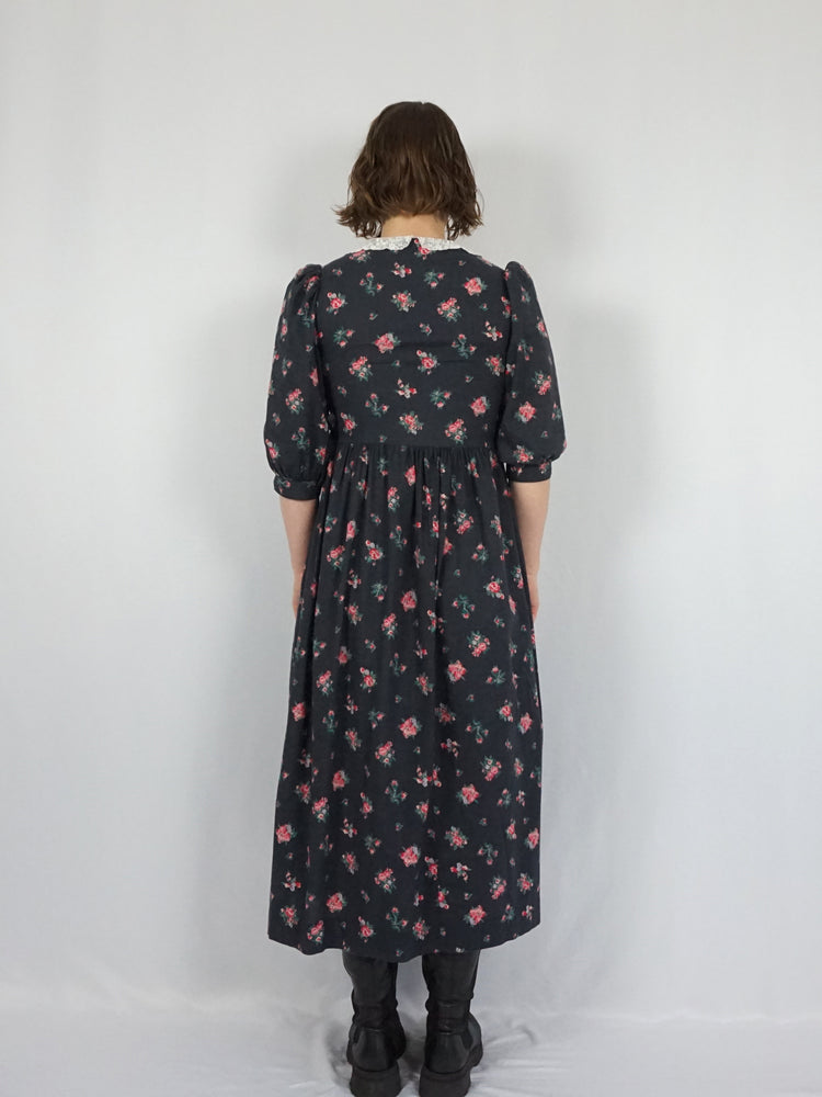 Laura Ashley Side Tie Floral Dress - S