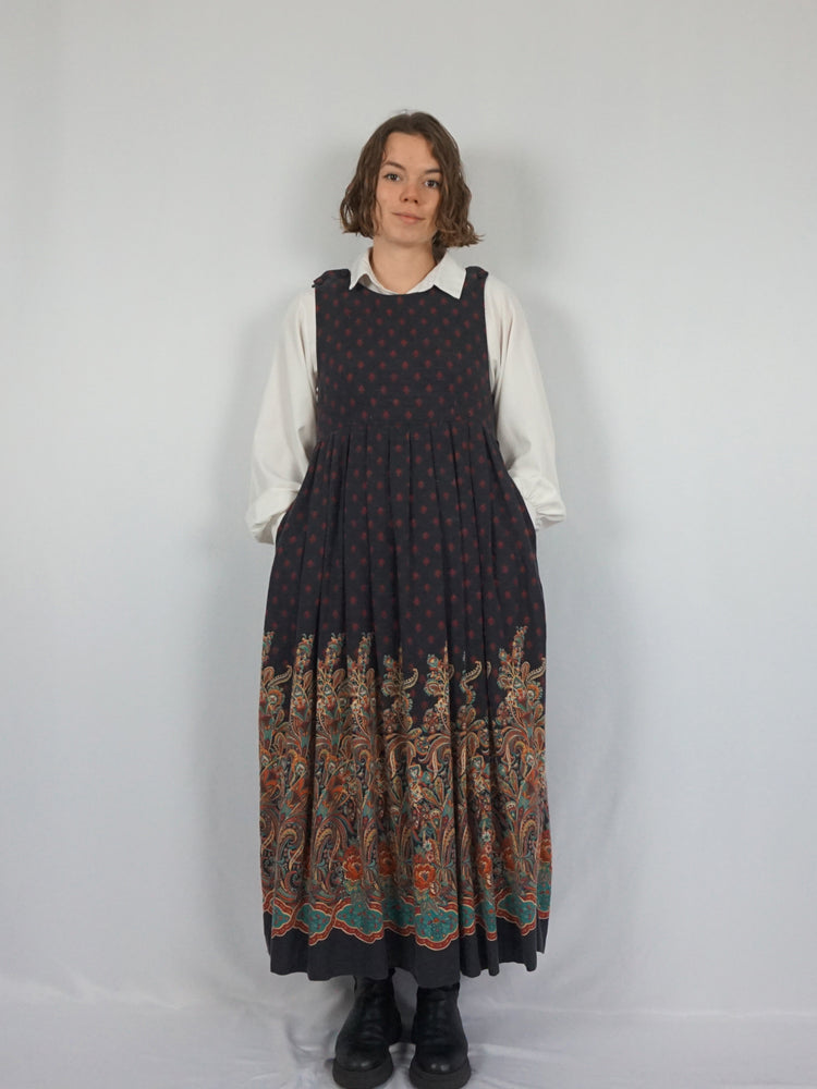 Laura Ashley Wool Pinafore Dress - M