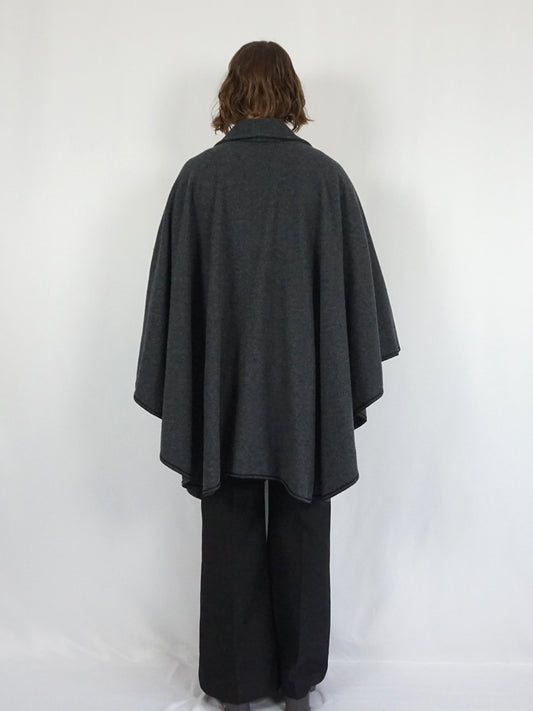 Grey Wool Cape - One Size