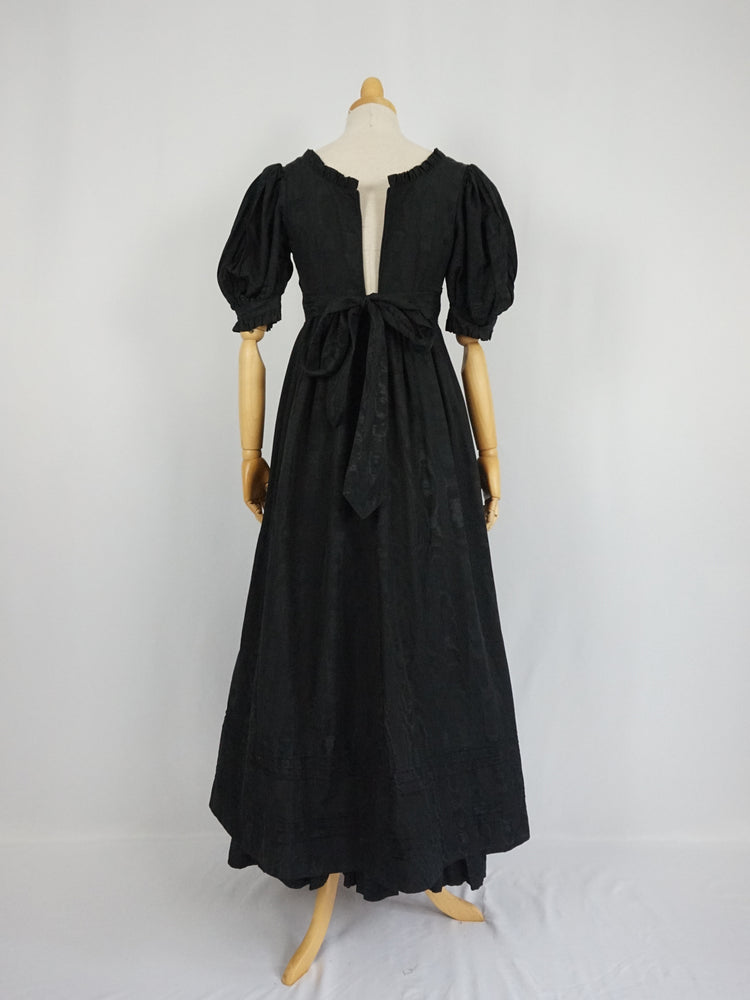 Laura Ashley Black Prairie Dress - XS