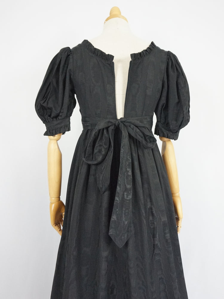 Laura Ashley Black Prairie Dress - XS