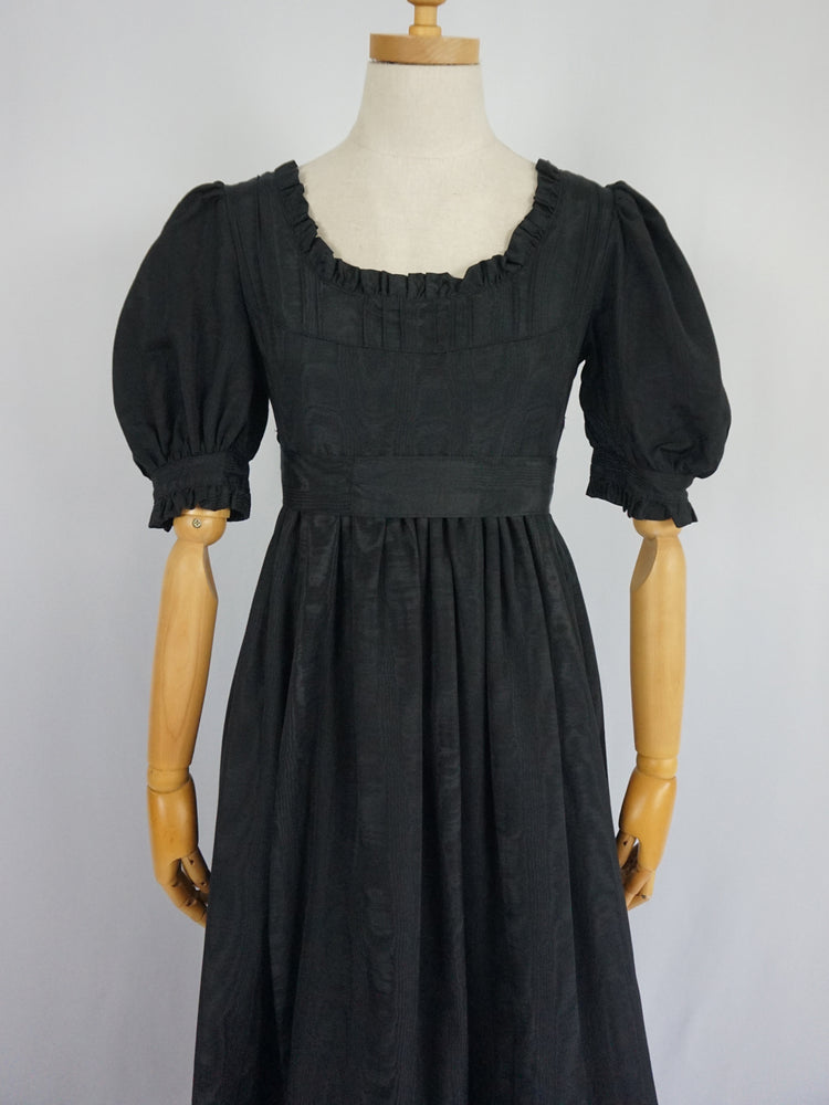 Laura Ashley Black Prairie Dress - XS