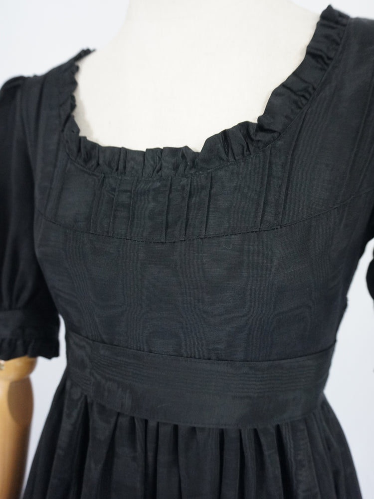 Laura Ashley Black Prairie Dress - XS